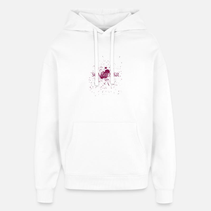 Sommelier - Conception du vin - Sweat à capuche unisexe Stanley/Stella Oversized - blanc