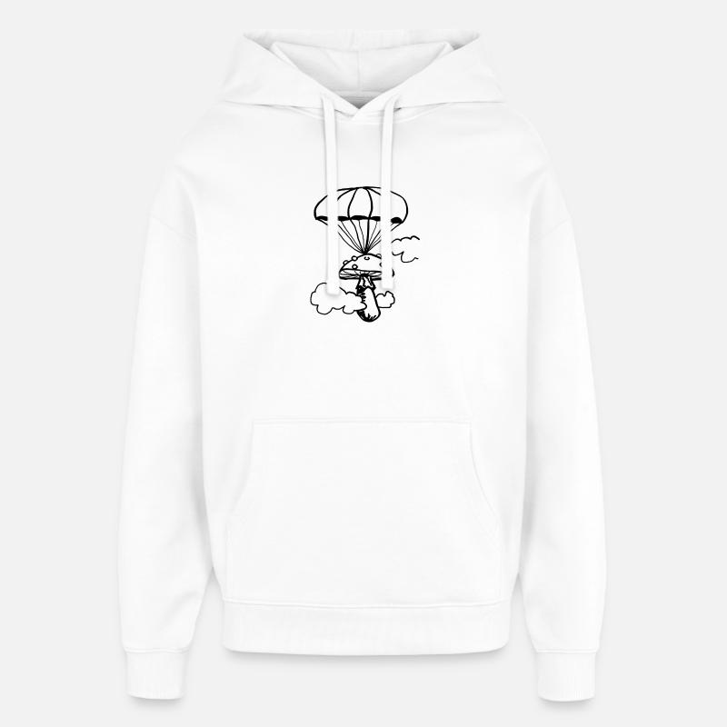 Champignon flottant - Sweat à capuche unisexe Stanley/Stella Oversized - blanc