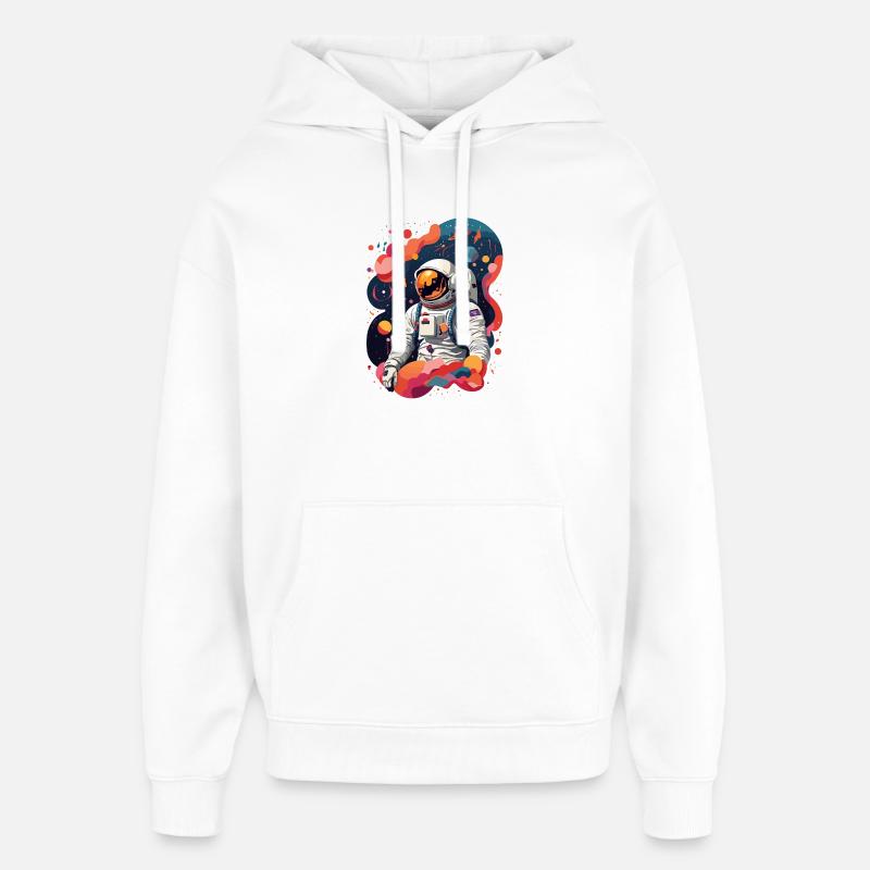 Astronaute - Sweat à capuche unisexe Stanley/Stella Oversized - blanc