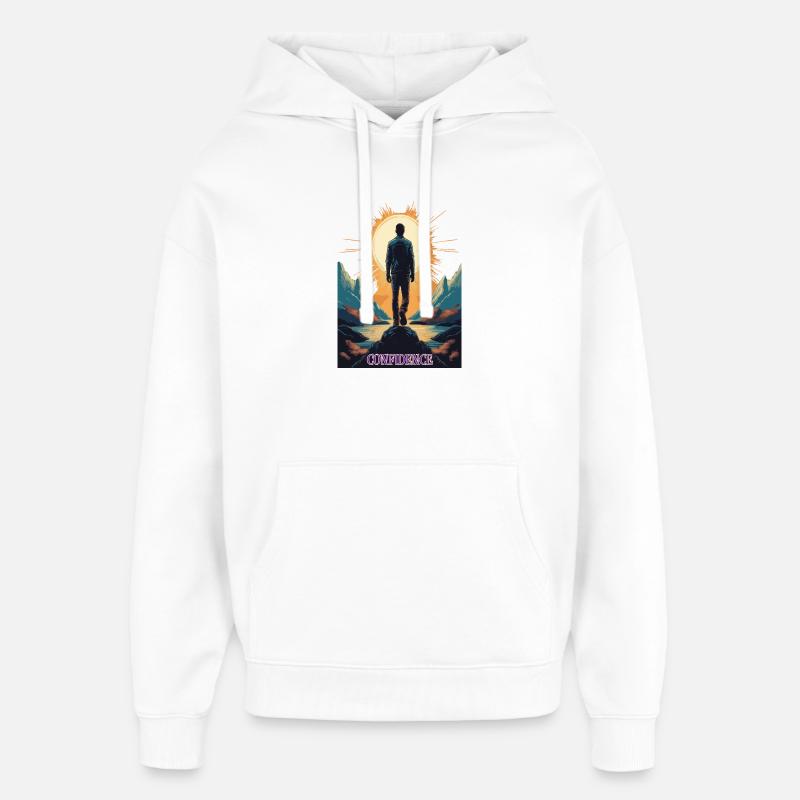 Confidence – Stärke durch Selbstbewusstsein - Oversized Unisex Hoodie von Stanley/Stella - Weiß