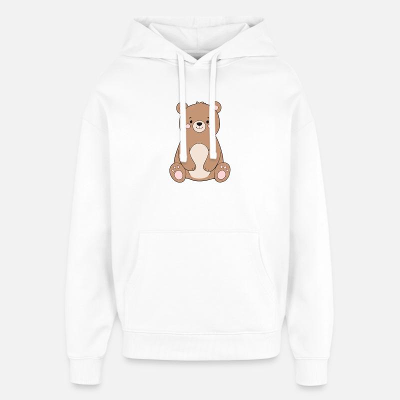 Ours - Sweat à capuche unisexe Stanley/Stella Oversized - blanc