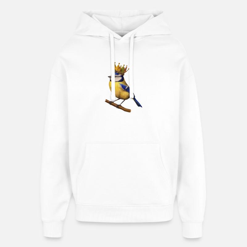 Roi de l’automne - Sweat à capuche unisexe Stanley/Stella Oversized - blanc