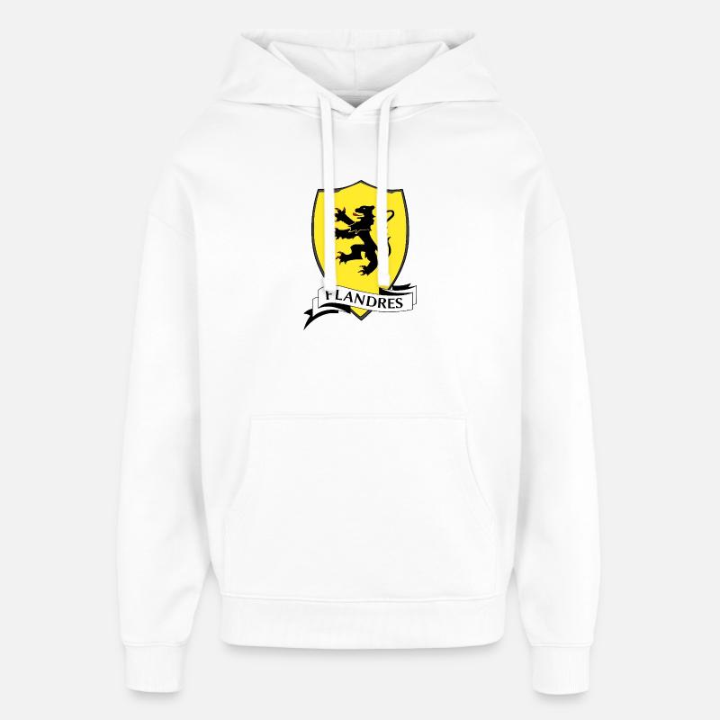 Flandres - Sweat à capuche unisexe Stanley/Stella Oversized - blanc