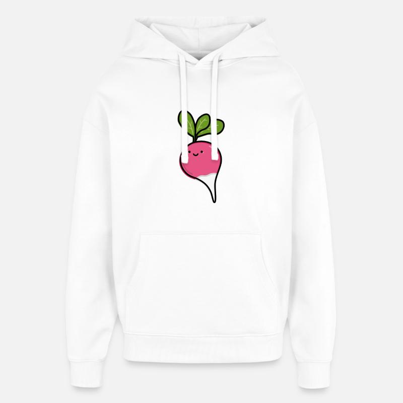 Radis mignon - Sweat à capuche unisexe Stanley/Stella Oversized - blanc