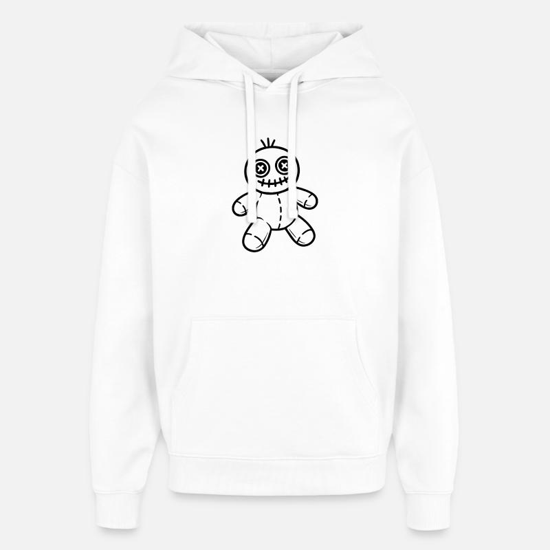 Illustration de poupée vaudou d’Halloween - Sweat à capuche unisexe Stanley/Stella Oversized - blanc