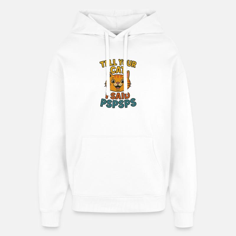 PSPSPS - Oversized Unisex Hoodie von Stanley/Stella - Weiß