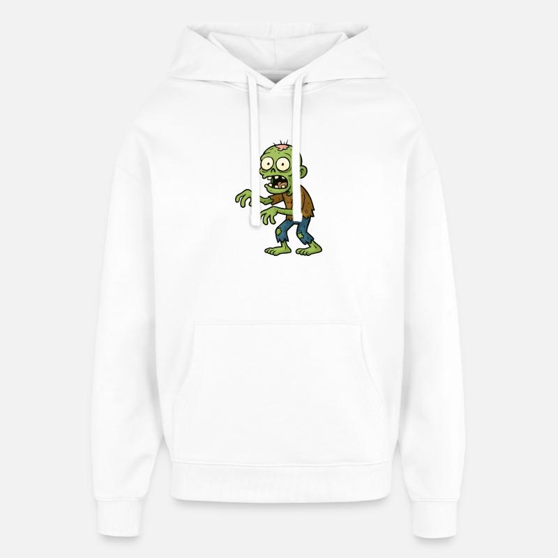 Zombie BD effrayant - Sweat à capuche unisexe Stanley/Stella Oversized - blanc