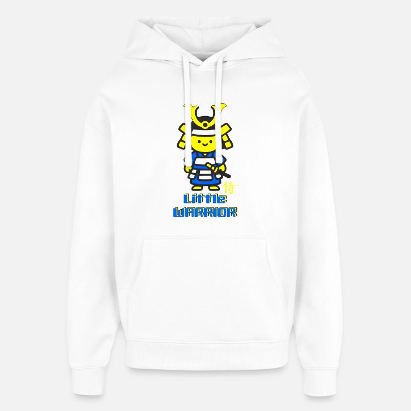 Petit guerrier samouraï - Sweat à capuche unisexe Stanley/Stella Oversized - blanc