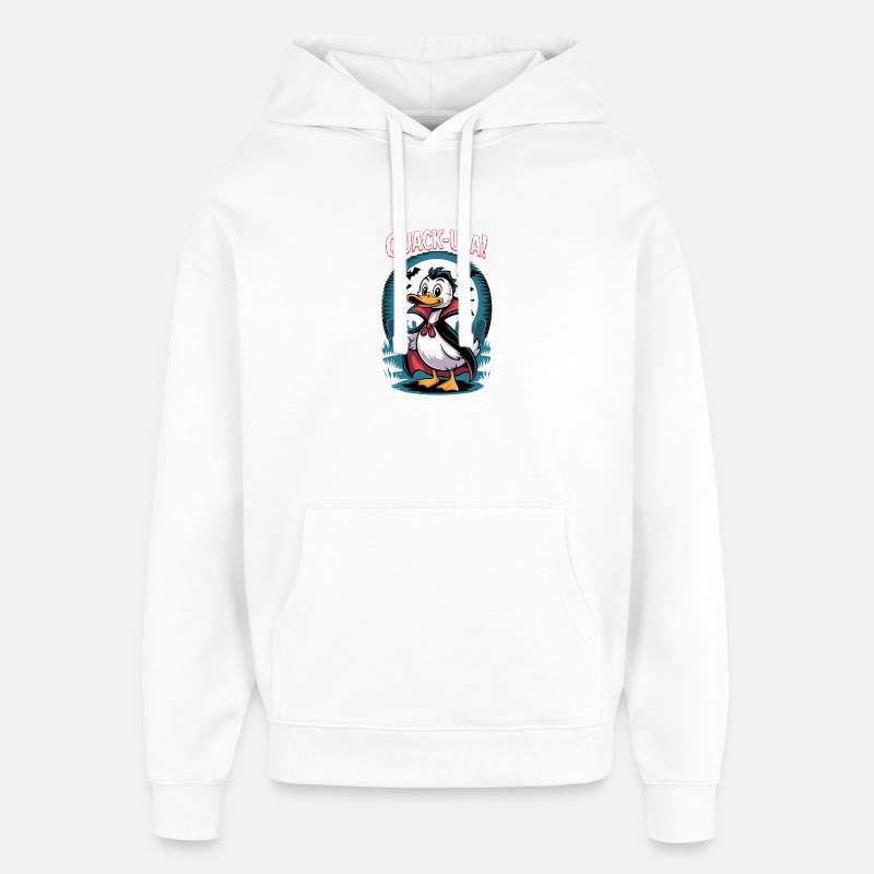 Quaccula Vampire Duck - Sweat à capuche unisexe Stanley/Stella Oversized - blanc