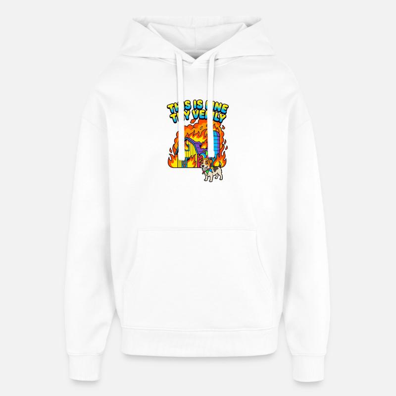 C’est très bien, en vérité - Sweat à capuche unisexe Stanley/Stella Oversized - blanc