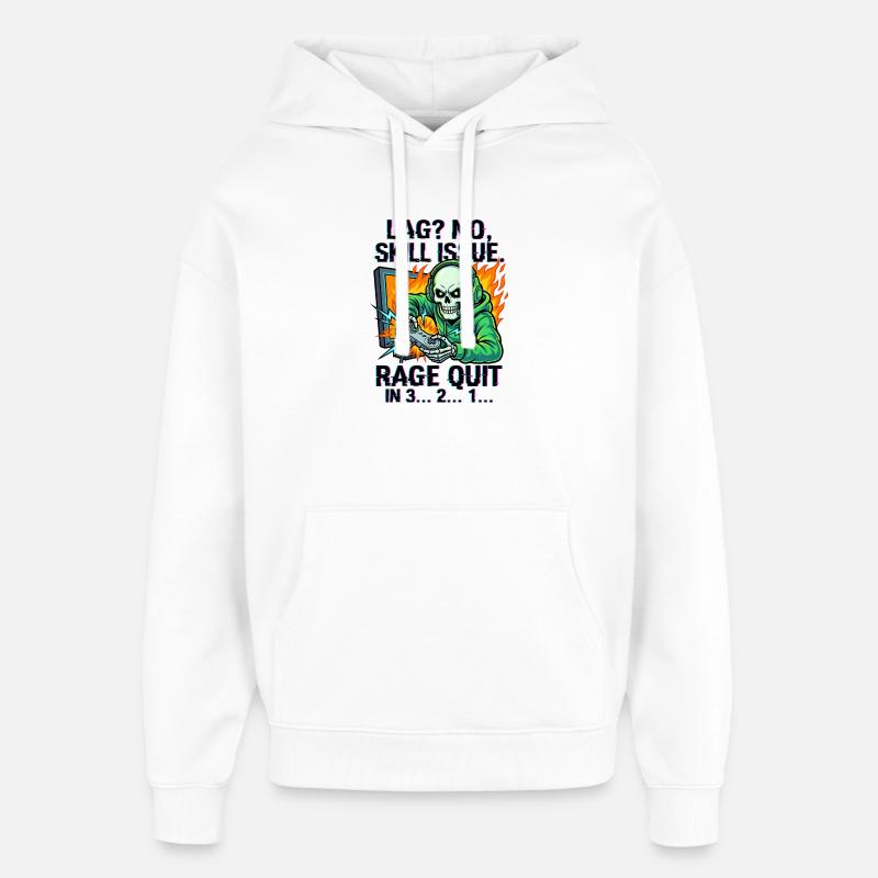 Était? Non, question de compétence. - Sweat à capuche unisexe Stanley/Stella Oversized - blanc