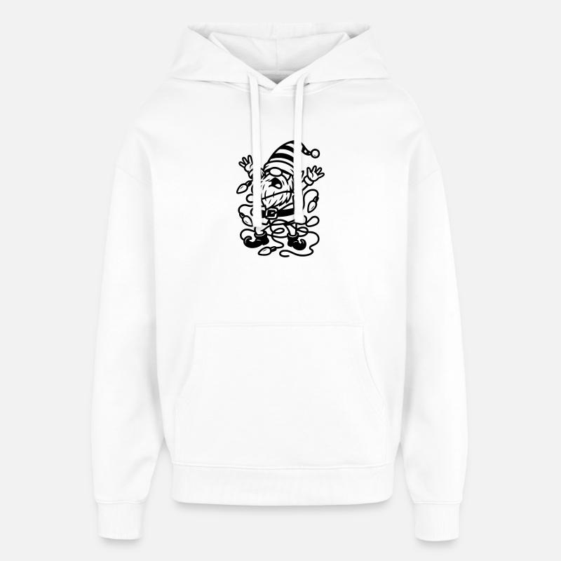 Lumières à guirlande imp - Sweat à capuche unisexe Stanley/Stella Oversized - blanc