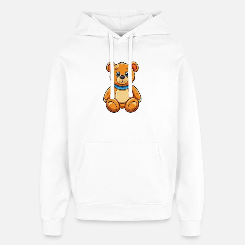 nounours - Sweat à capuche unisexe Stanley/Stella Oversized - blanc