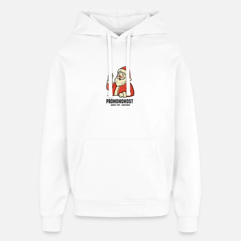Prohohohost - Sweat à capuche unisexe Stanley/Stella Oversized - blanc