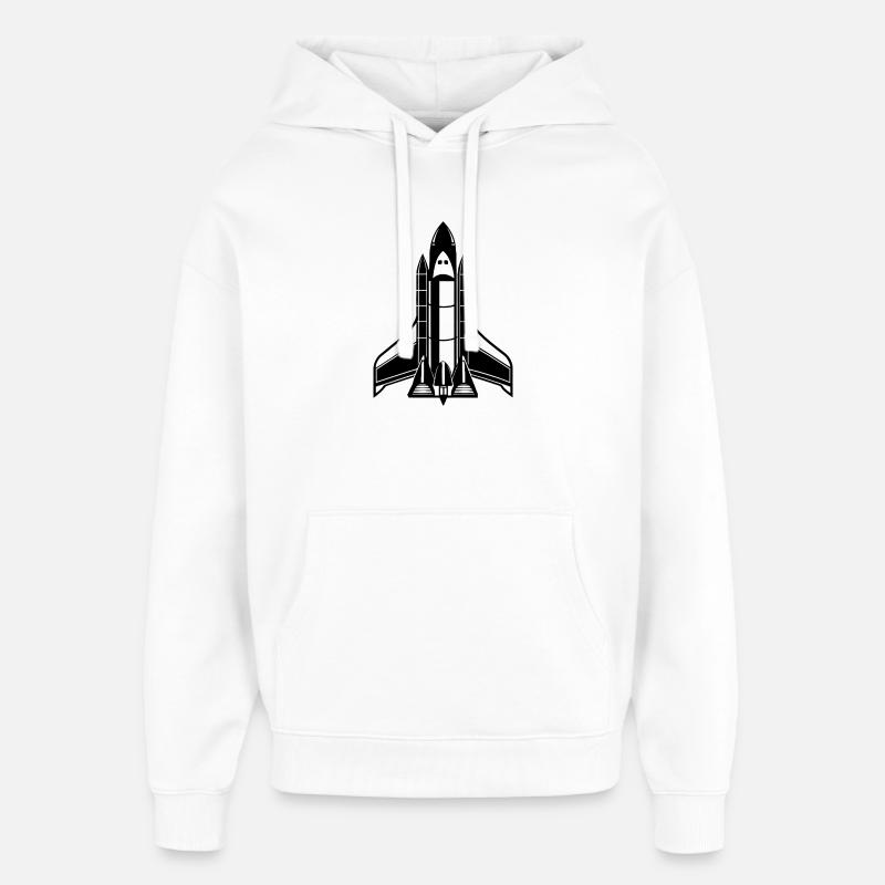 Navette spatiale - Sweat à capuche unisexe Stanley/Stella Oversized - blanc