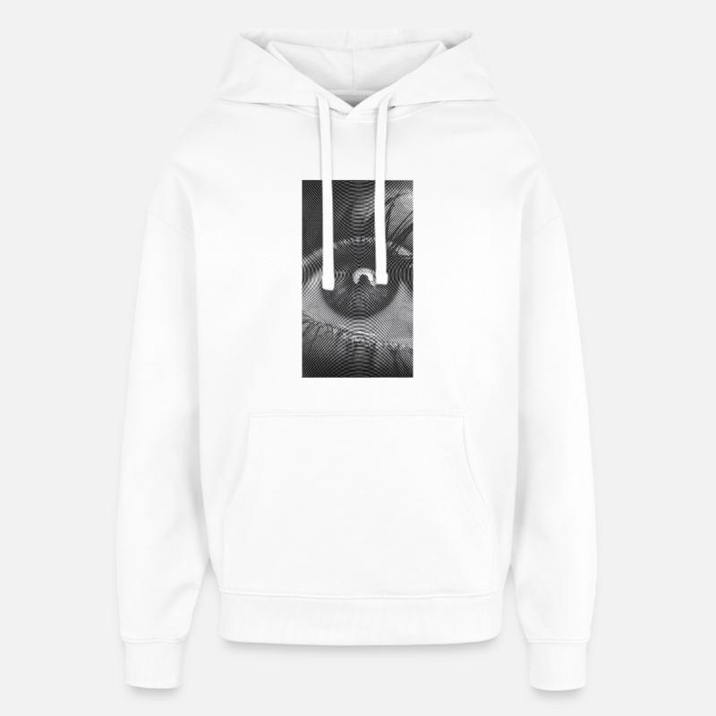 Œil en spirale : Regard hypnotique - Sweat à capuche unisexe Stanley/Stella Oversized - blanc