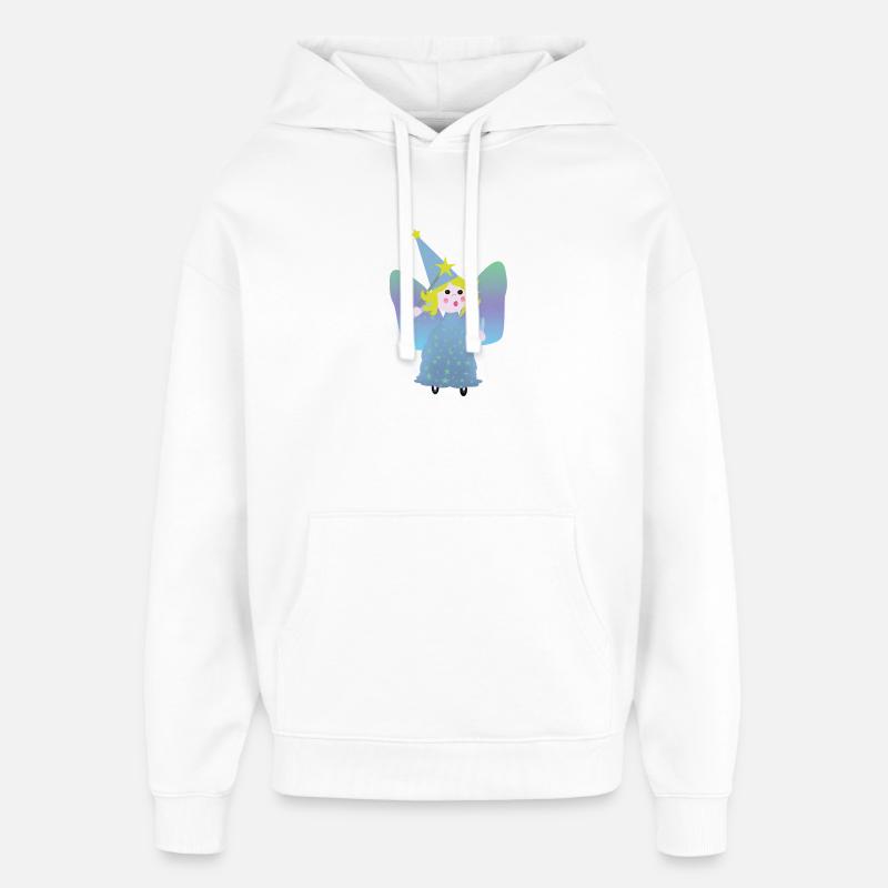 Kleiner Feenzauberer mit den Sternen - Oversized Unisex Hoodie von Stanley/Stella - Weiß