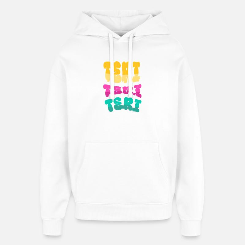 Teri - Sweat à capuche unisexe Stanley/Stella Oversized - blanc
