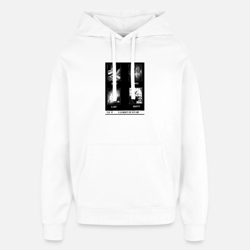 4 Éléments hip-hop - Sweat à capuche unisexe Stanley/Stella Oversized - blanc