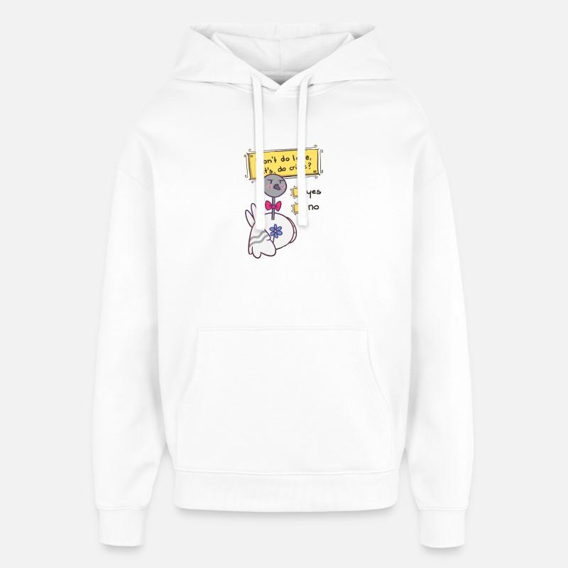 Ne fais pas d’amour - Sweat à capuche unisexe Stanley/Stella Oversized - blanc