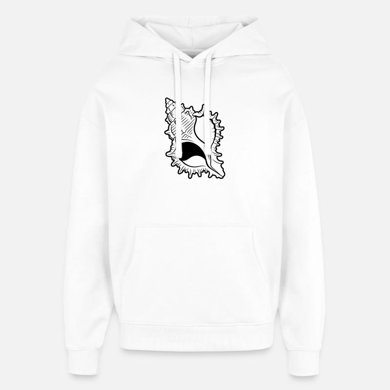 coquille - Sweat à capuche unisexe Stanley/Stella Oversized - blanc