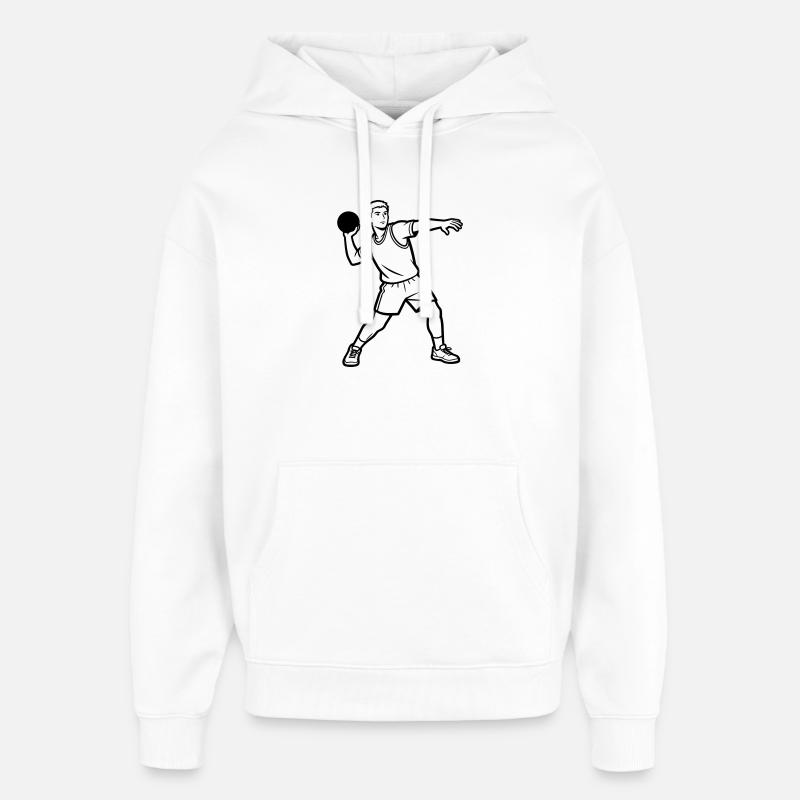 Balle au prisonnier - Sweat à capuche unisexe Stanley/Stella Oversized - blanc