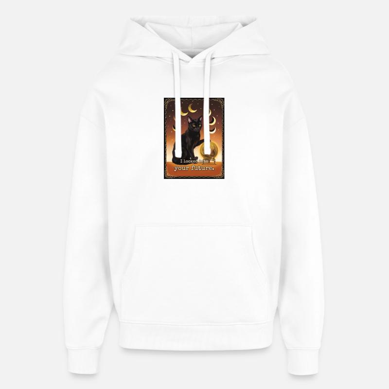 Futur Nope Cat - Sweat à capuche unisexe Stanley/Stella Oversized - blanc