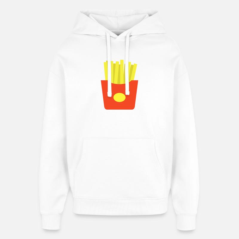 Frites - Sweat à capuche unisexe Stanley/Stella Oversized - blanc