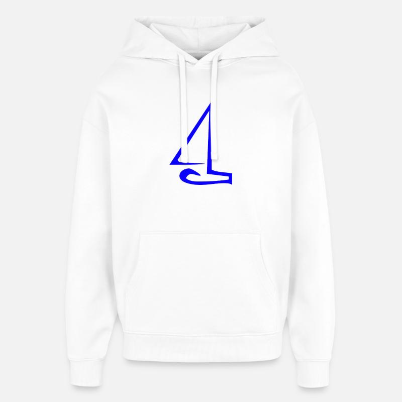Sail - Oversized Unisex Hoodie by Stanley/Stella - white
