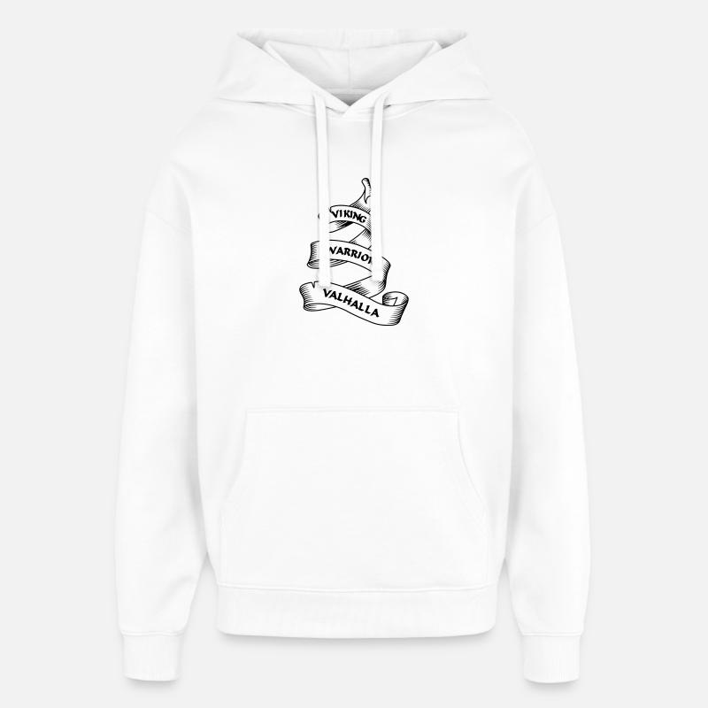 Wikinger Wimpel oder Banner transparent - Oversized Unisex Hoodie von Stanley/Stella - Weiß
