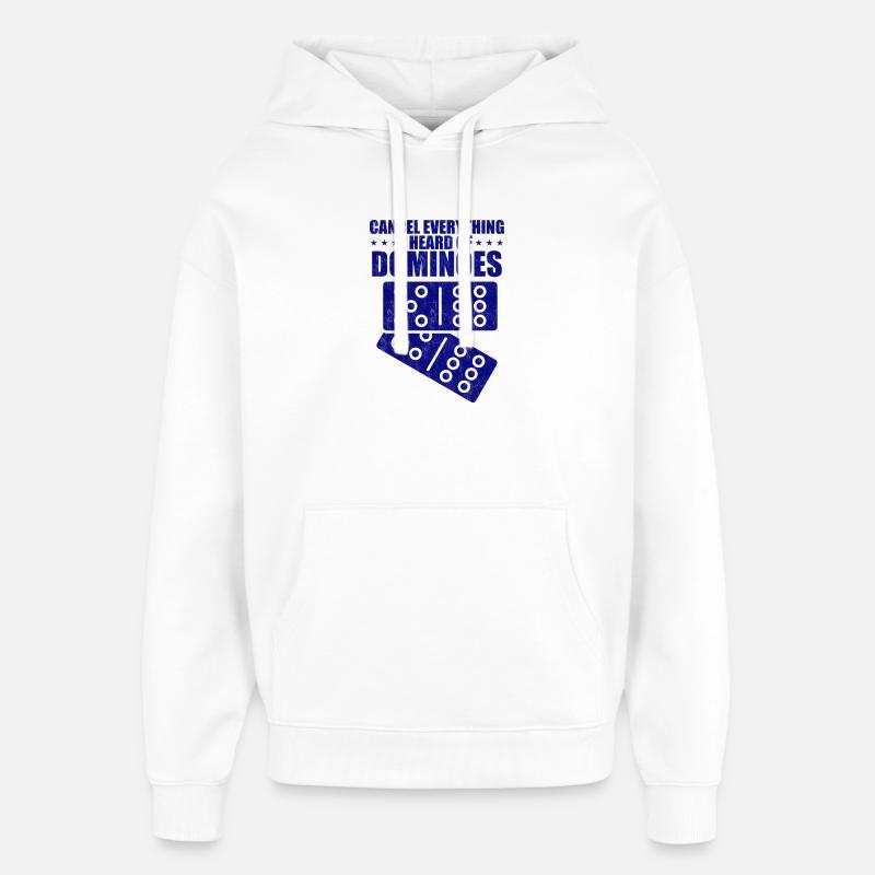 Conception de domino - Sweat à capuche unisexe Stanley/Stella Oversized - blanc