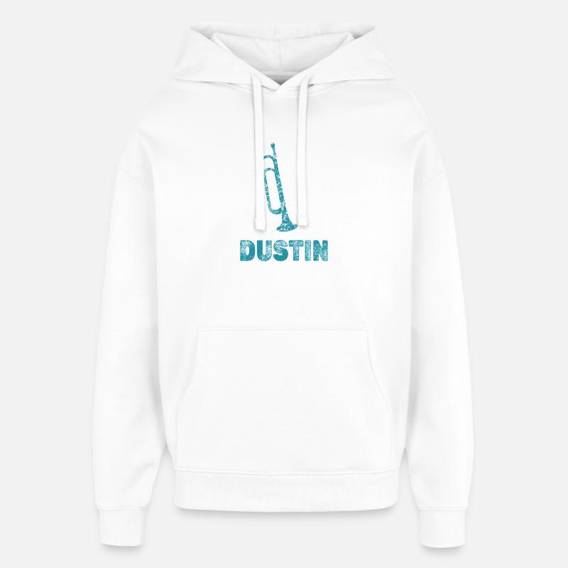 Cadeau pour Dustin - Sweat à capuche unisexe Stanley/Stella Oversized - blanc