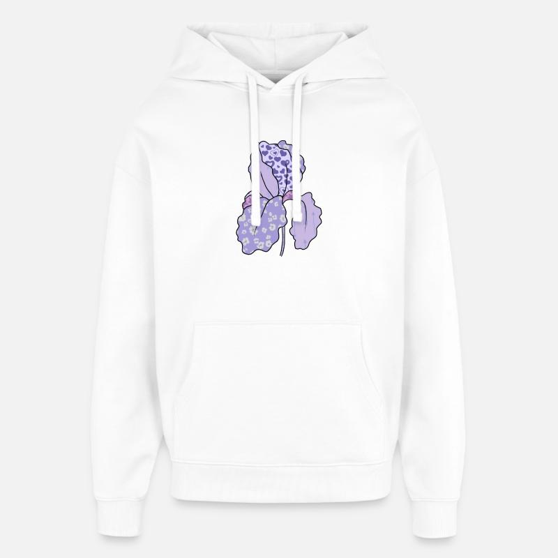 Bunte_Iris - Sweat à capuche unisexe Stanley/Stella Oversized - blanc