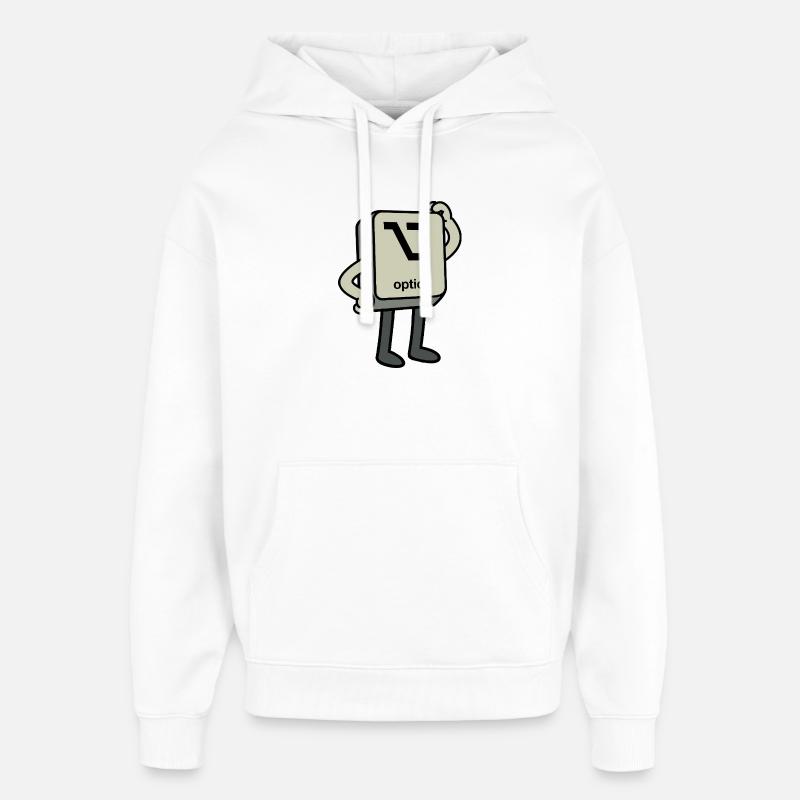 Bouton option - Sweat à capuche unisexe Stanley/Stella Oversized - blanc