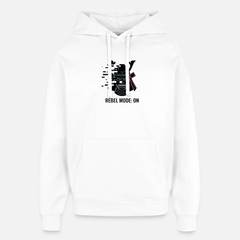Samurai Rebel - Sweat à capuche unisexe Stanley/Stella Oversized - blanc