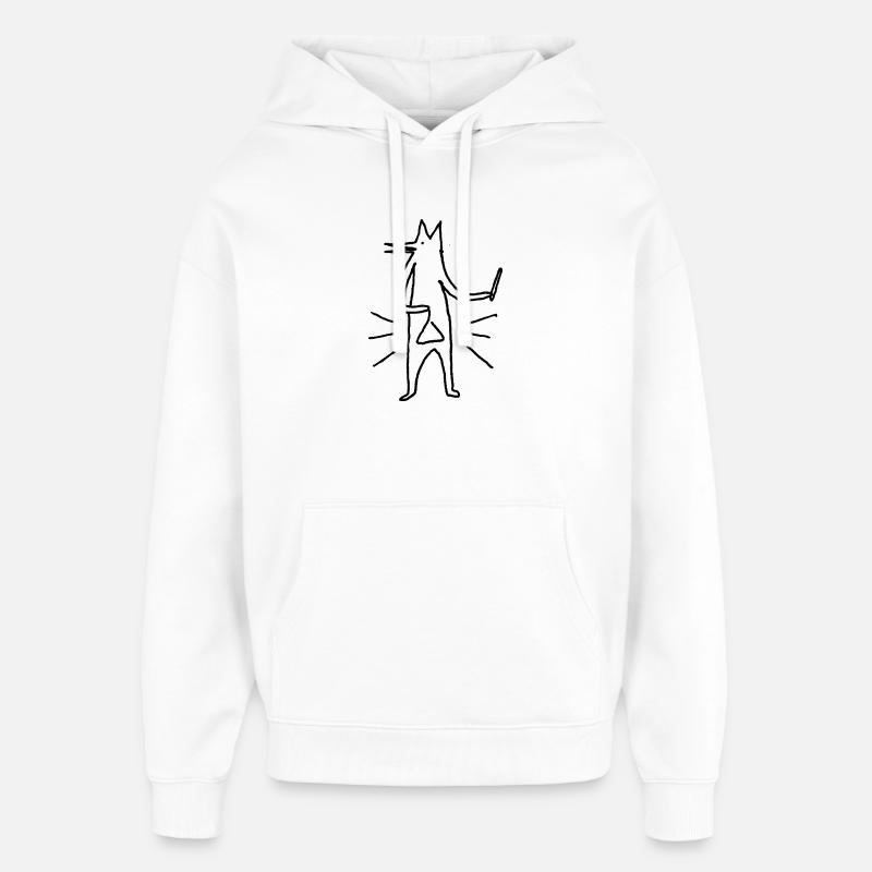 Petit Homme du Triangle - Sweat à capuche unisexe Stanley/Stella Oversized - blanc