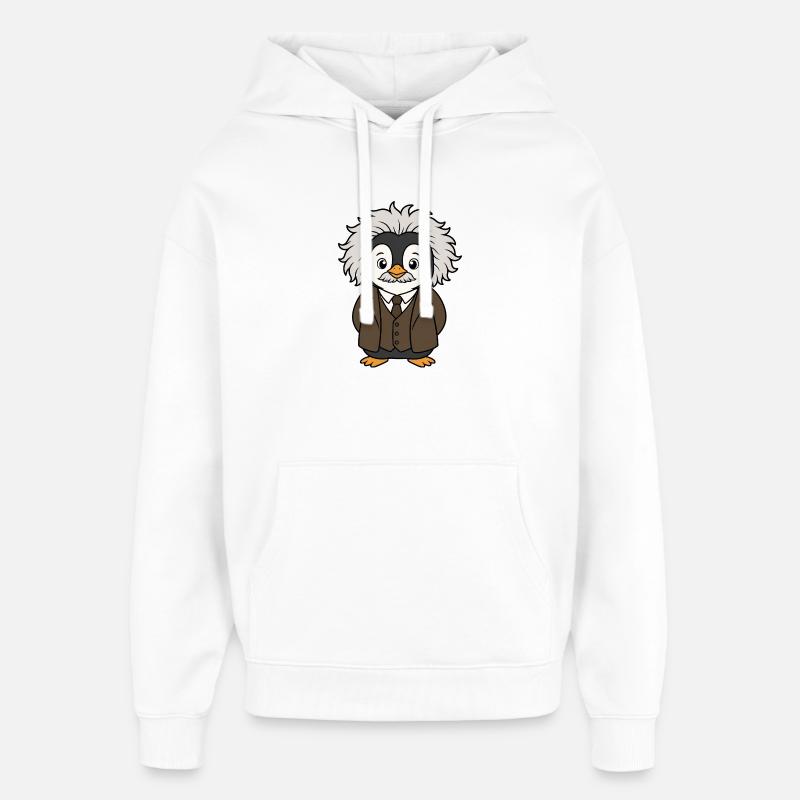 Professeur de sciences physicien Pingouin drôle - Sweat à capuche unisexe Stanley/Stella Oversized - blanc