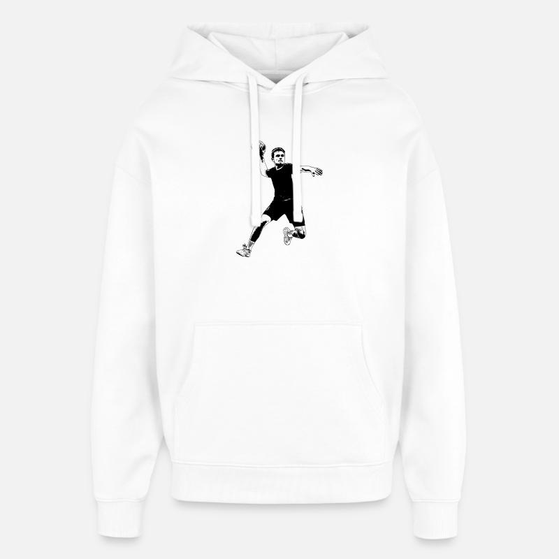 Ballon de main - Sweat à capuche unisexe Stanley/Stella Oversized - blanc
