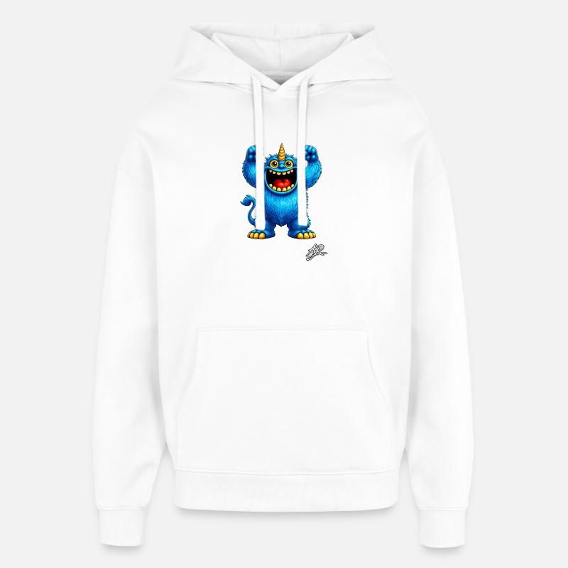 Le Gardien des Cœurs Bleus - Sweat à capuche unisexe Stanley/Stella Oversized - blanc