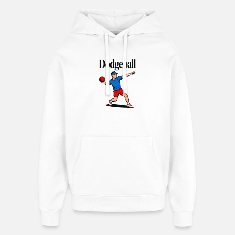 Balle au prisonnier - Sweat à capuche unisexe Stanley/Stella Oversized - blanc