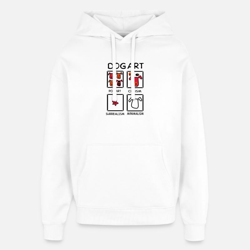 Chien - Sweat à capuche unisexe Stanley/Stella Oversized - blanc