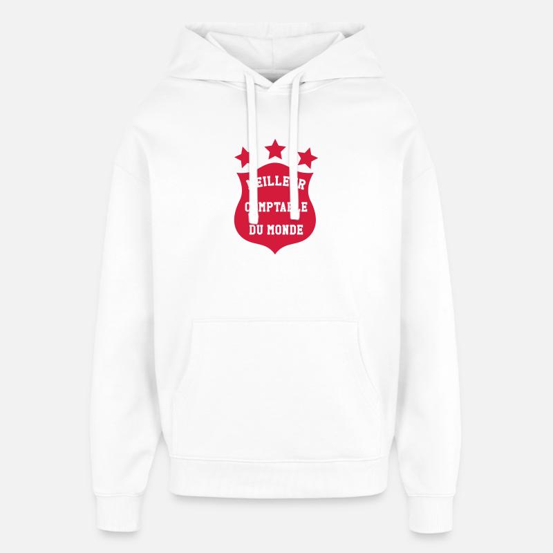 comptable / comptabilité / argent / Finance / Euro - Sweat à capuche unisexe Stanley/Stella Oversized - blanc