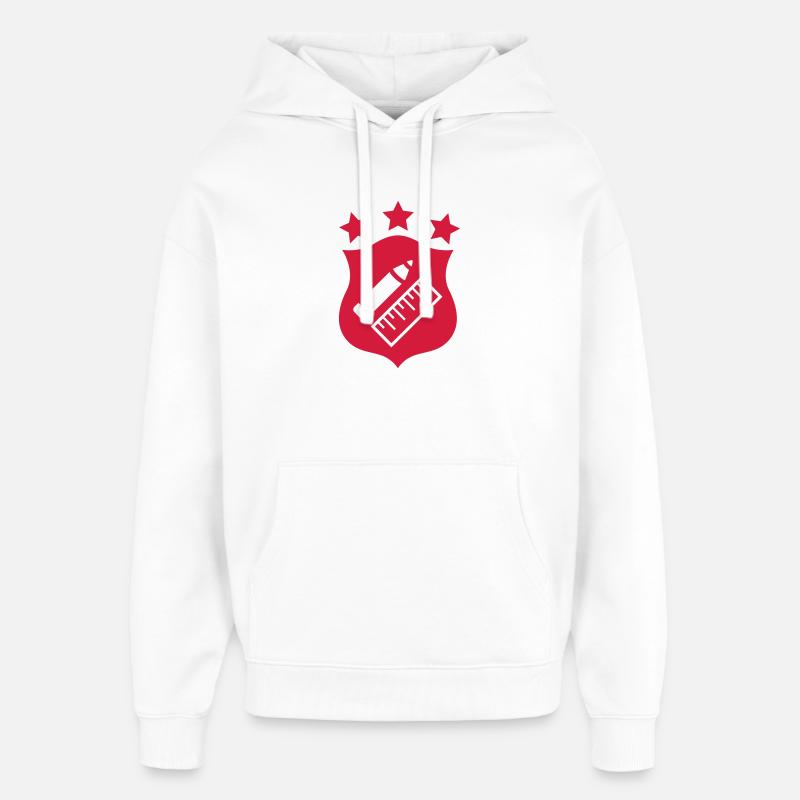 Professeur - École - Sweat à capuche unisexe Stanley/Stella Oversized - blanc