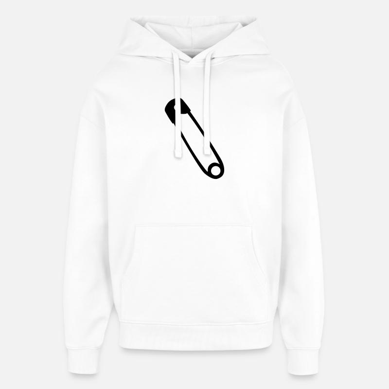 épingle de sûreté - Sweat à capuche unisexe Stanley/Stella Oversized - blanc