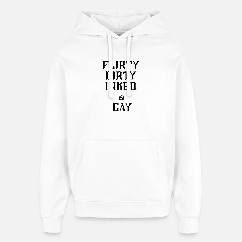 Flirty lesbischer Text - Oversized Unisex Hoodie von Stanley/Stella - Weiß