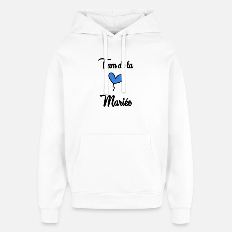 TEAM MARIEE - Sweat à capuche unisexe Stanley/Stella Oversized - blanc