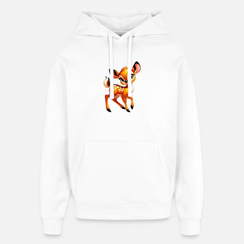 Faon - Sweat à capuche unisexe Stanley/Stella Oversized - blanc