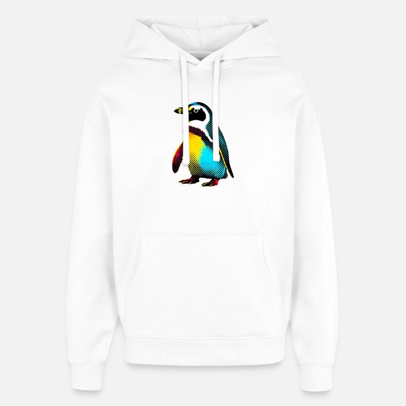 Pingouin - Sweat à capuche unisexe Stanley/Stella Oversized - blanc