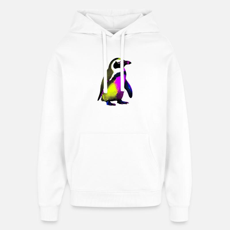 Pingouin - Sweat à capuche unisexe Stanley/Stella Oversized - blanc