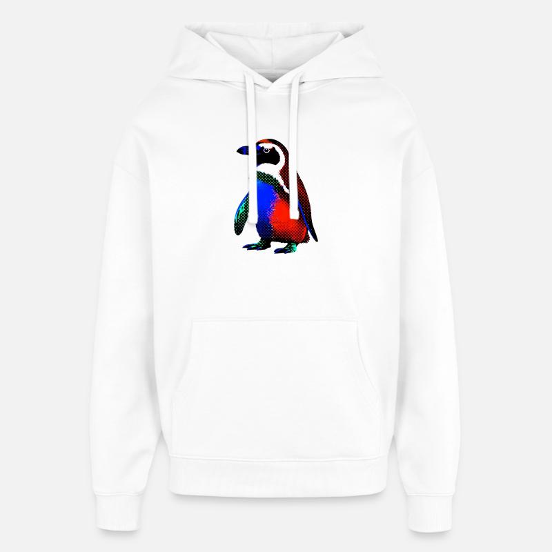 Pingouin - Sweat à capuche unisexe Stanley/Stella Oversized - blanc